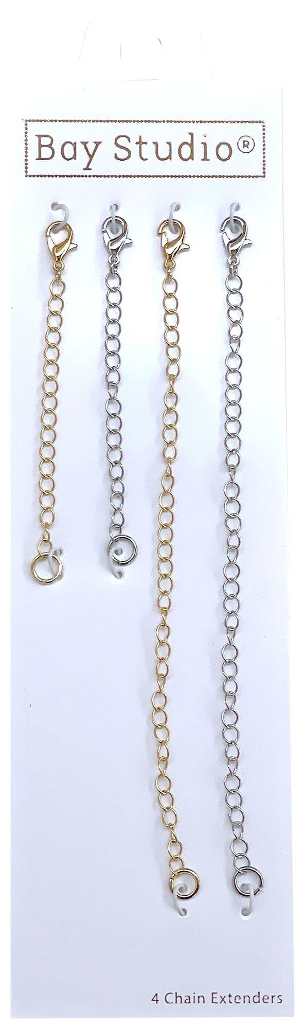 s 4-pc. Chain Extenders Gold Silver Tone