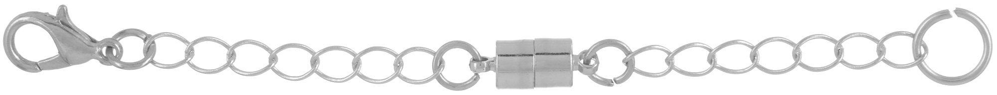 Silver Tone Extender Magnetic Clasp