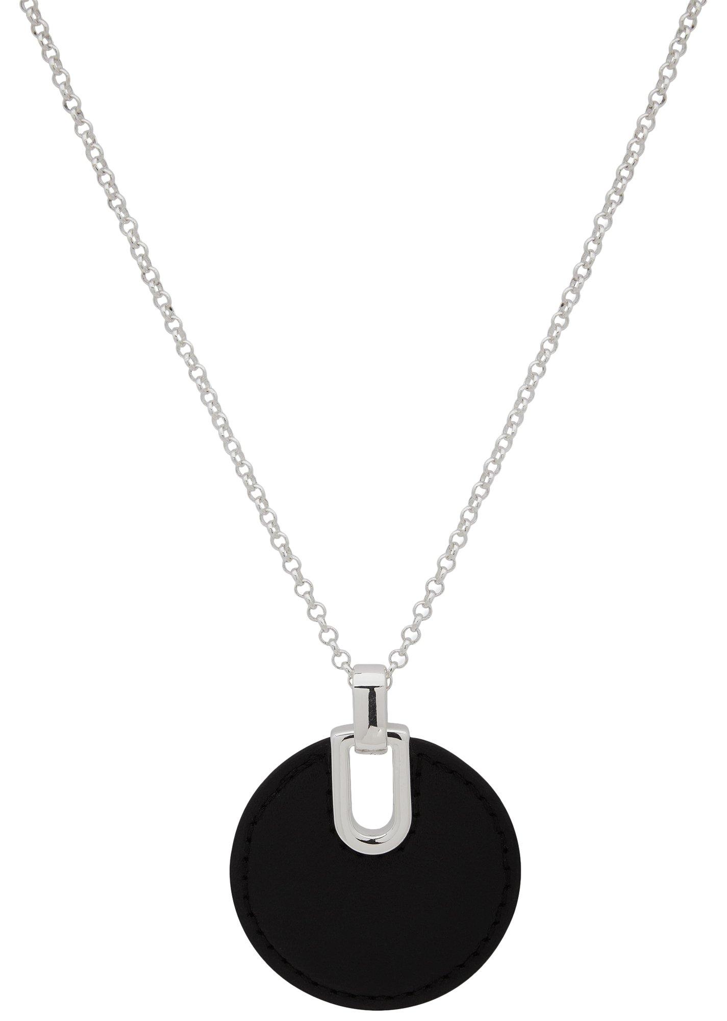 36 In. Disc Pendant Chain Necklace