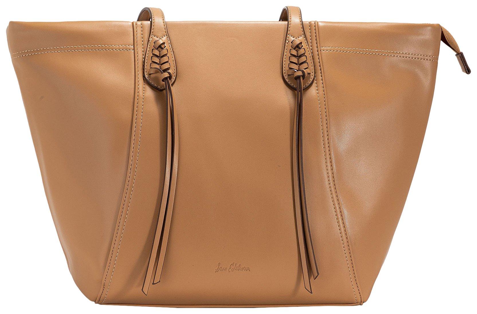 Sienna Solid Vegan Leather Tote Bag