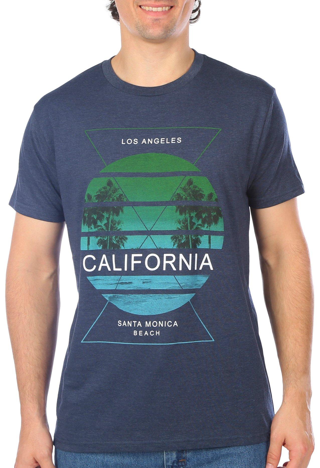 Mens California Palm Short Sleeve T-Shirt