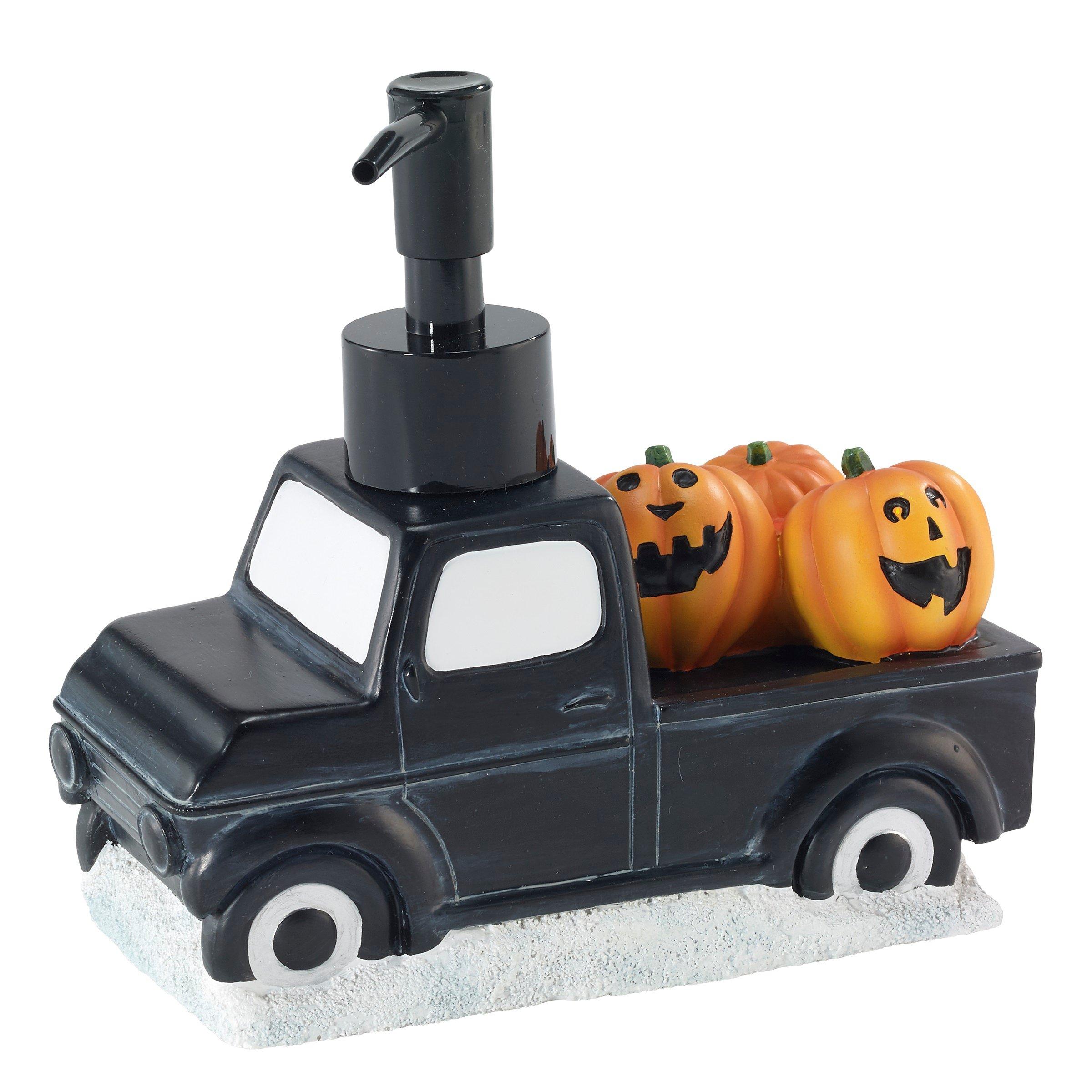 Black Truck With Pumpkins Pump Dispenser