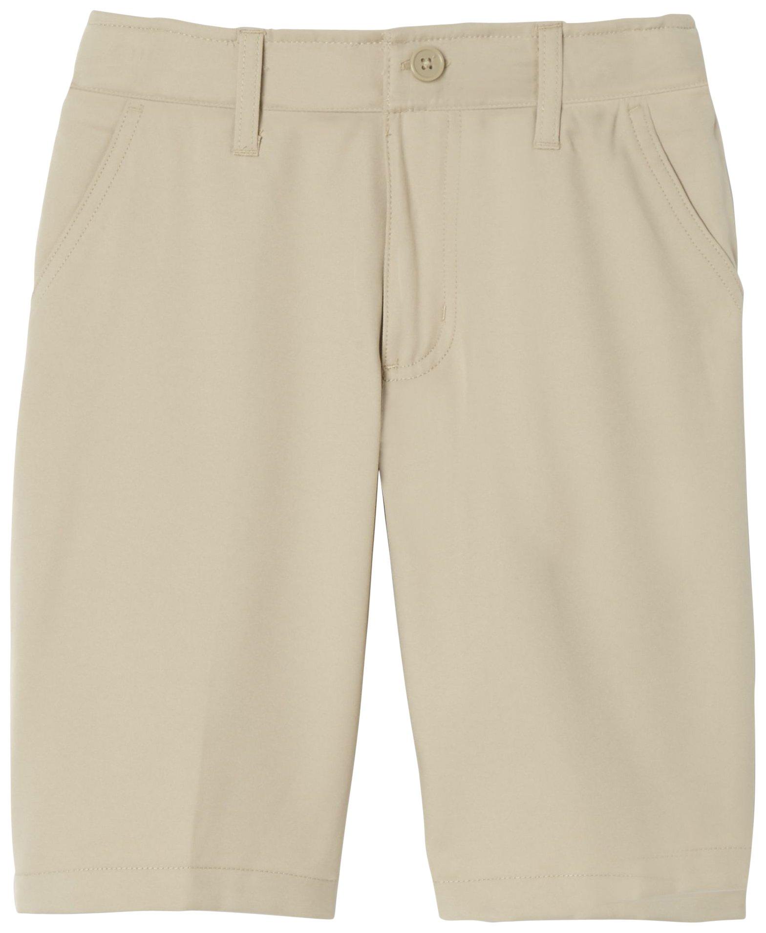 Big Boys Solid Flat Front Stretch Performance Shorts