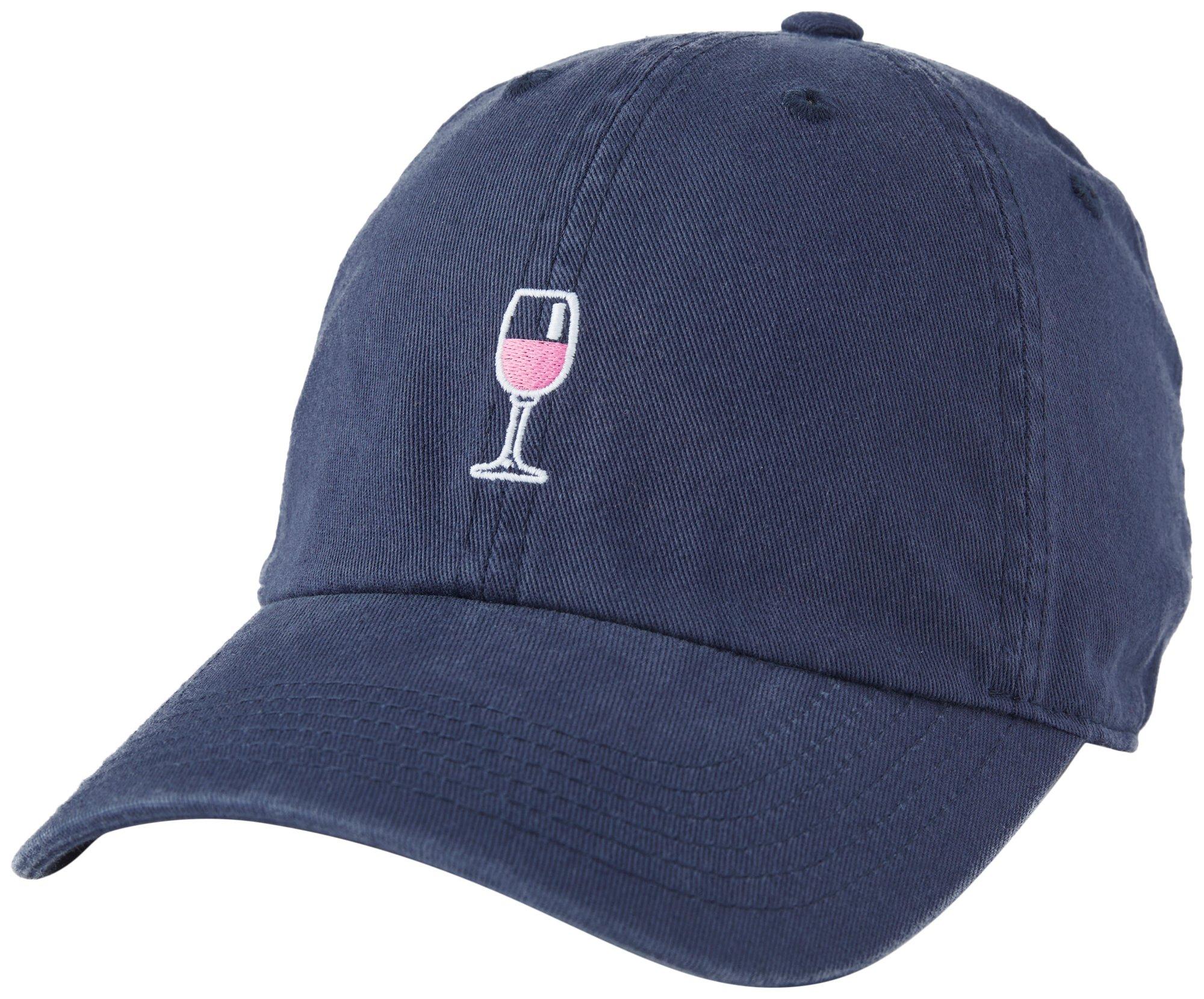 Womens Wine Glass Baseball Cap