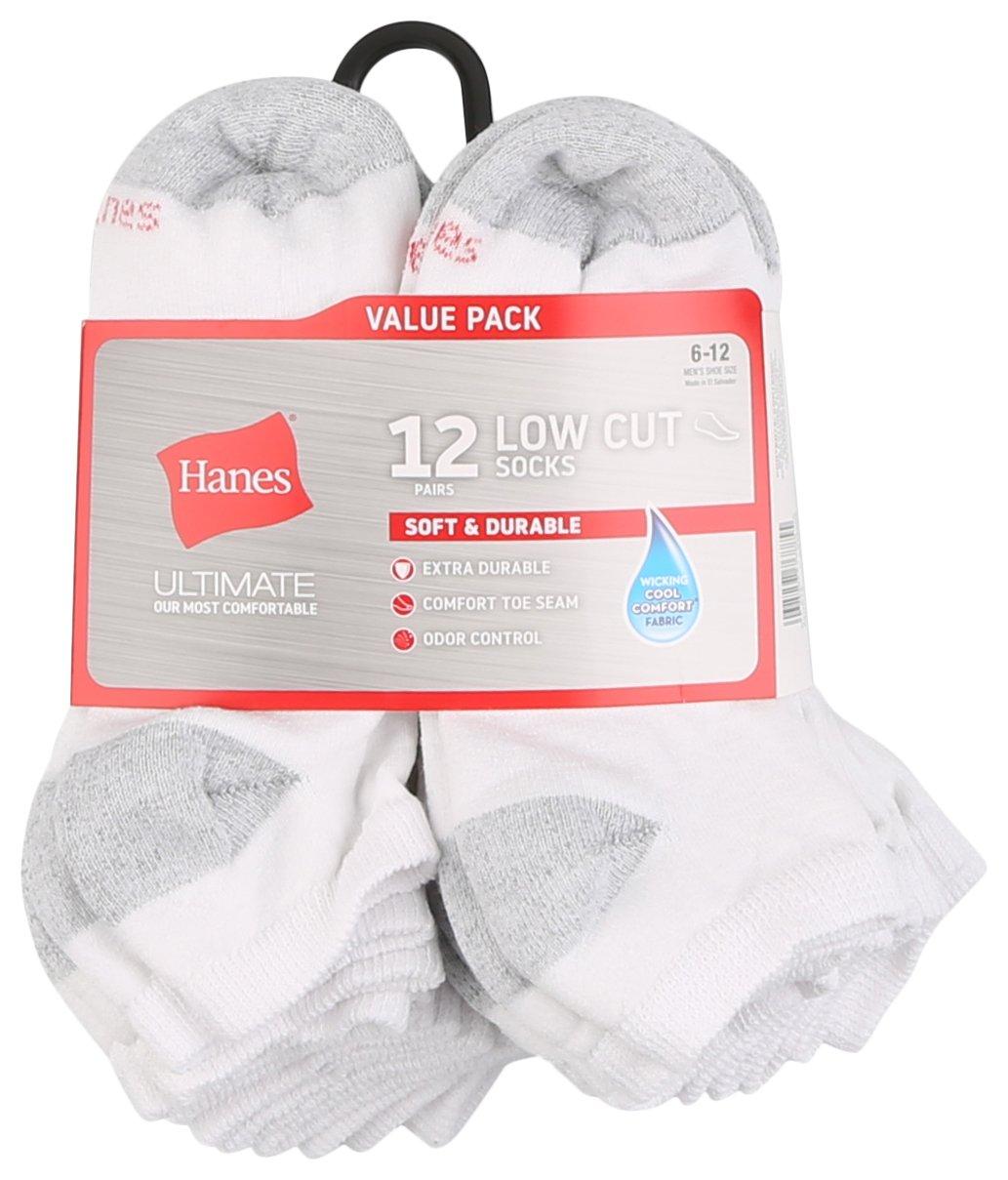 Mens 12-Pr. Value Pack Ultimate Low Cut Socks