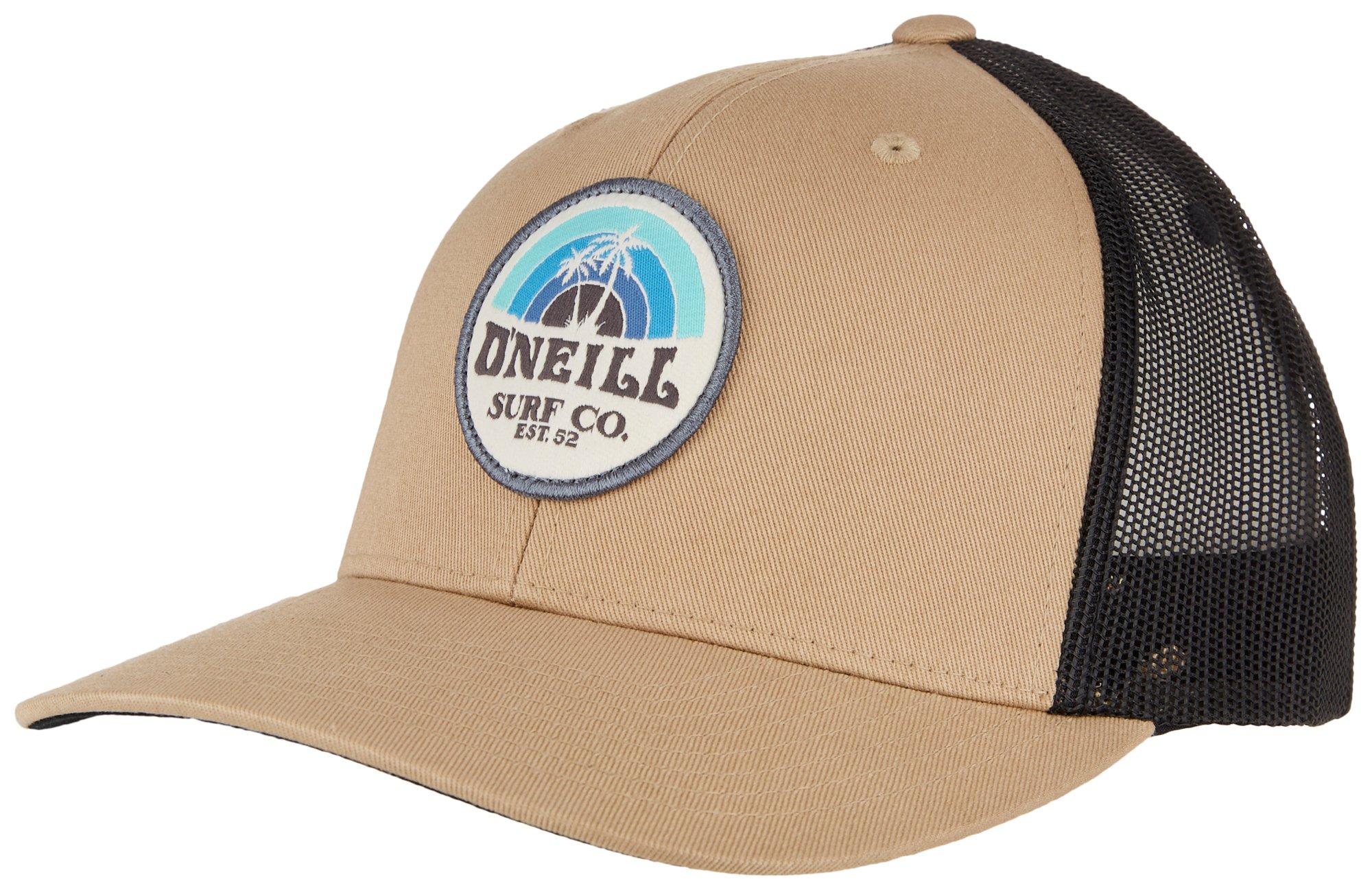 Mens Logo Patch Mesh Trucker Snapback Hat