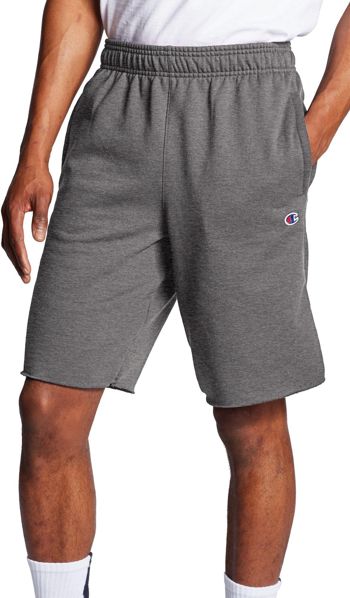Mens Solid Powerblend Fleece Shorts