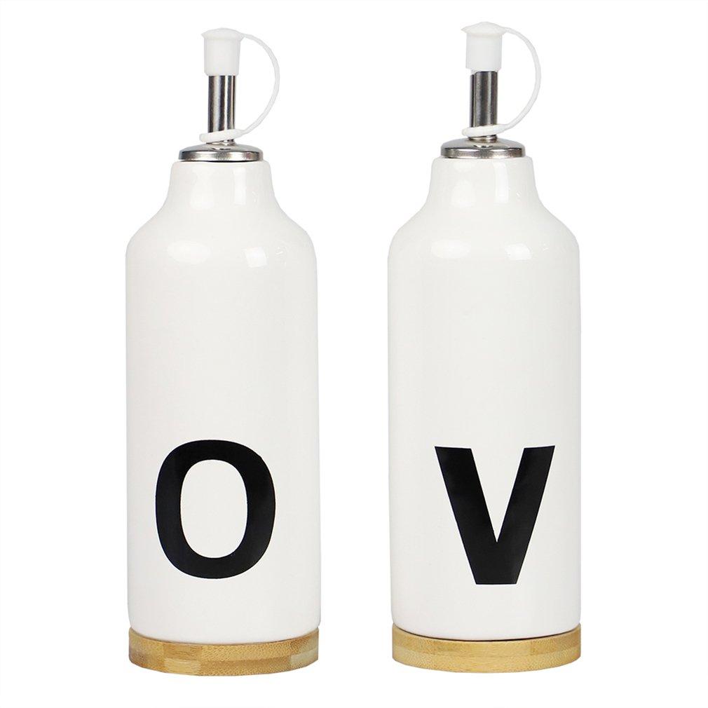 2 Pc Oil & Vinager Bottles
