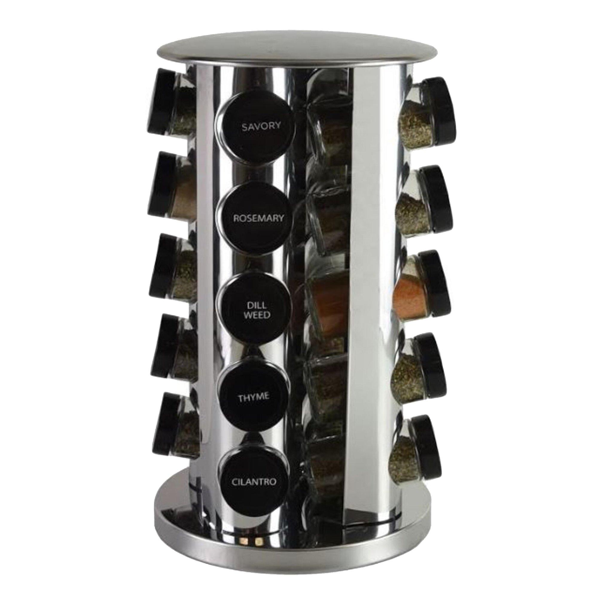 20-Jar Revolving Tower Countertop Spice Rack