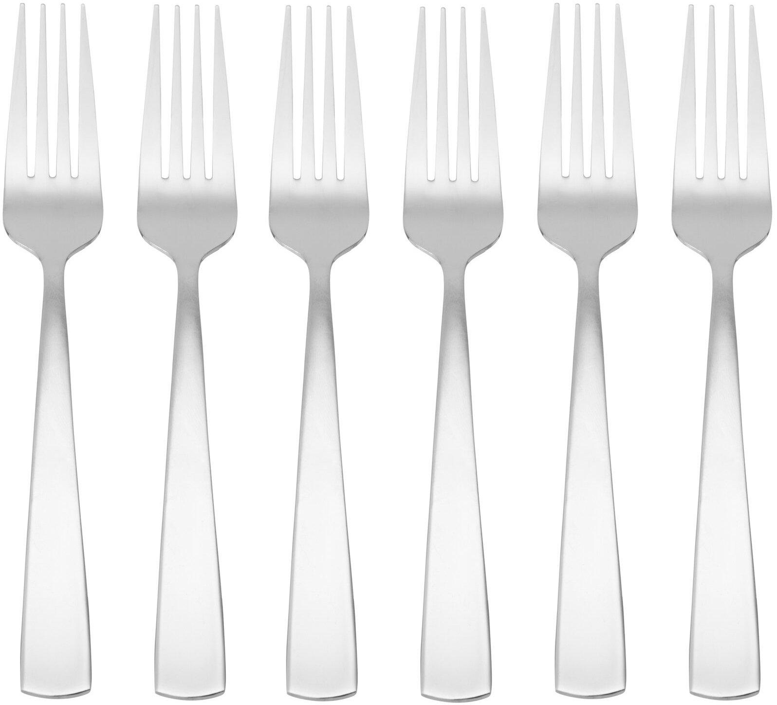 6-pc. Solid Dinner Fork Set