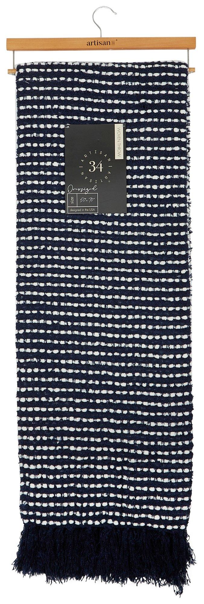 50x70 Woven Striped Throw Blanket
