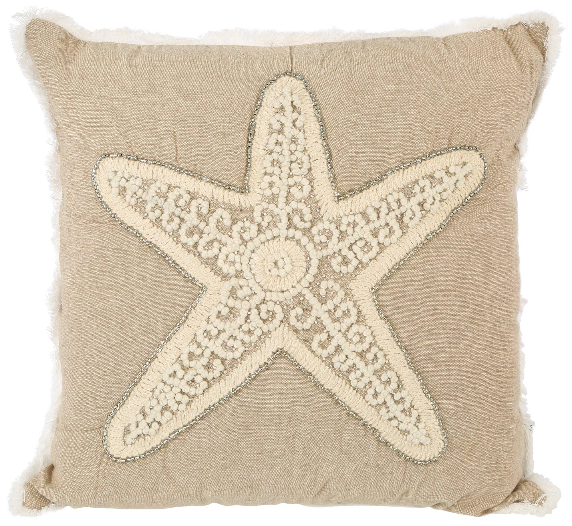 18x18 Sea Star Decorative Pillow