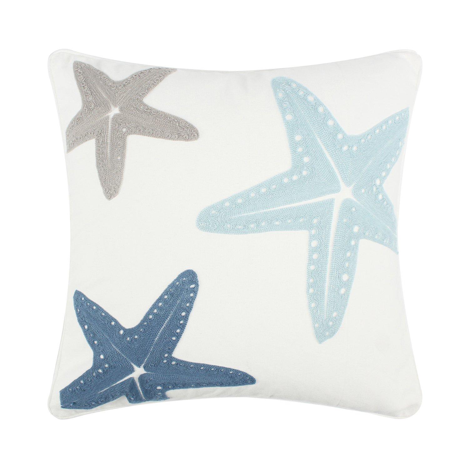 20x20 Star Fish Pattern Decorative Pillow