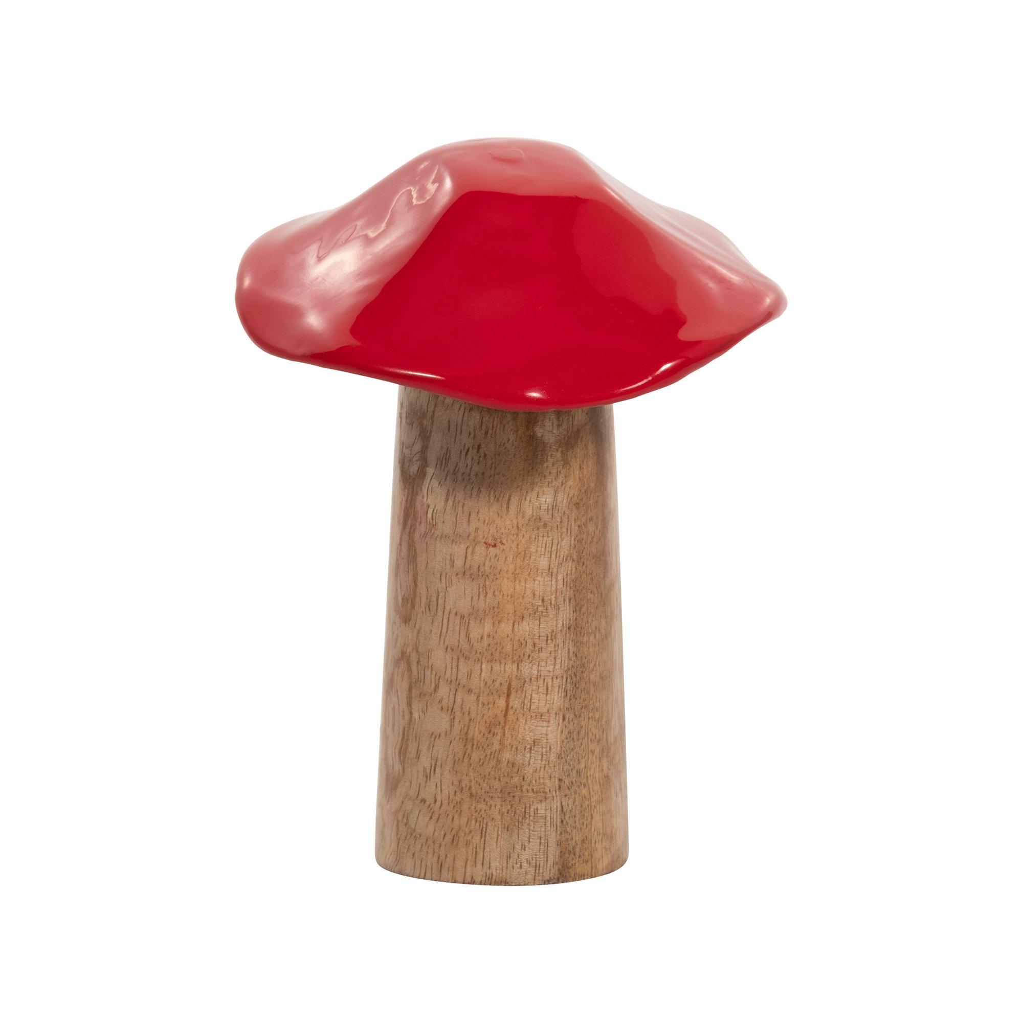 6'' Wooden Mushroom Decor