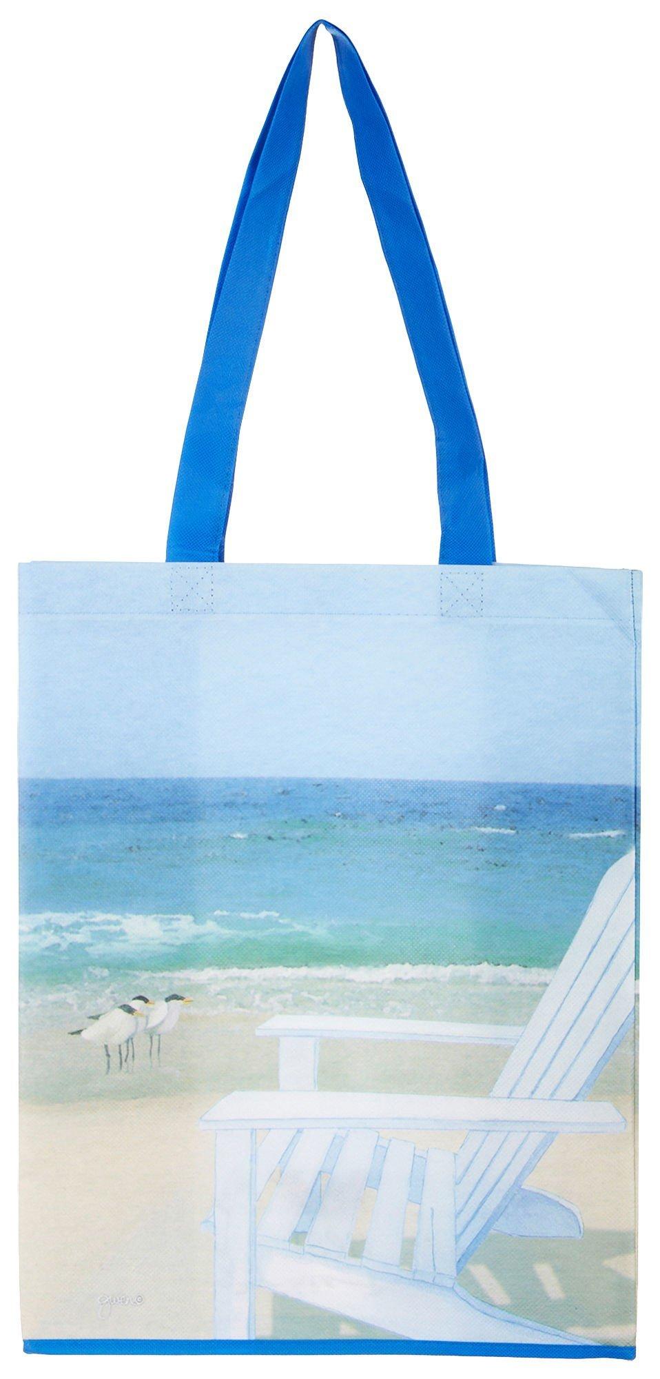 Beach Chair Print Shopping Tote Bag