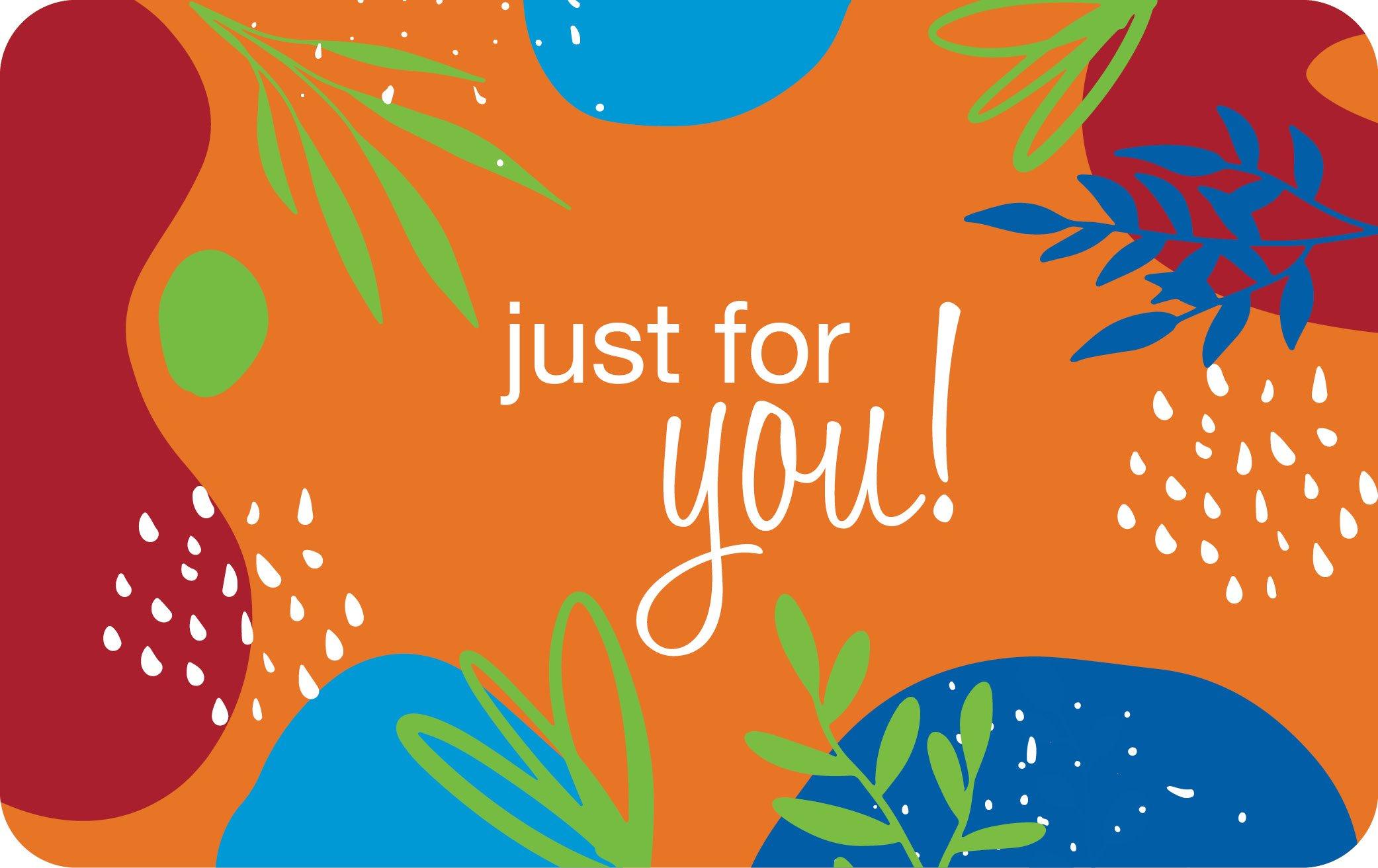 Just For You Orange Gift Card