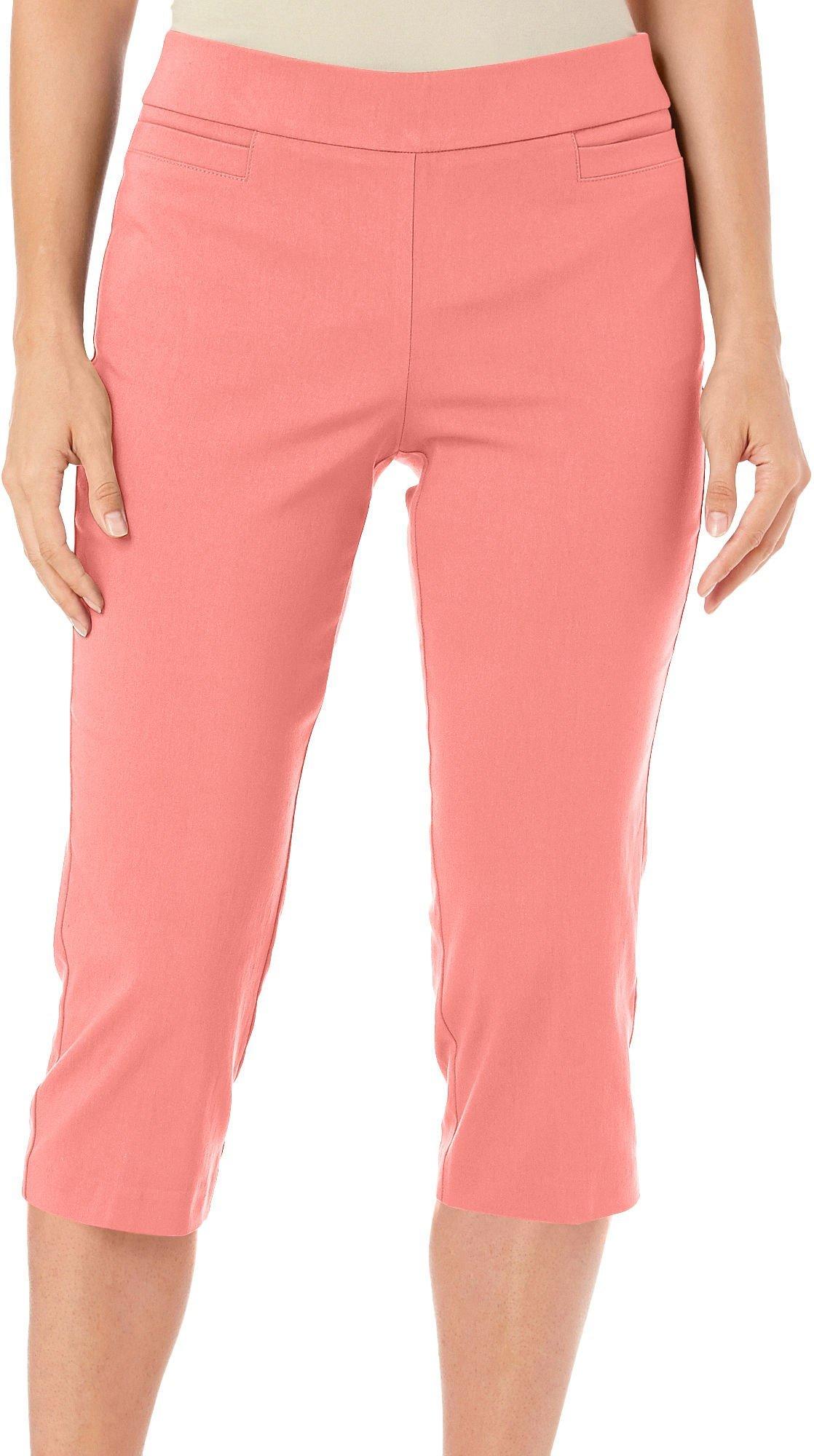 womens petite pull on capris