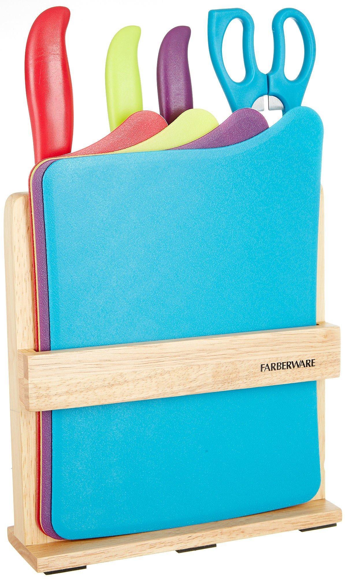 6 Colourworks set  Steak Knife pc. farberware Florida  knife Set cheese Bealls Farberware