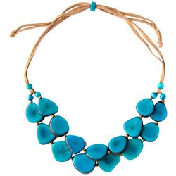 Tagua 2-Row 30 In. Solid Color Adjustable Cord Necklace