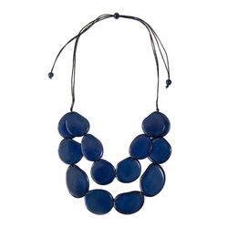 Tagua 2-Row 20 In. Solid Color Adjustable Necklace