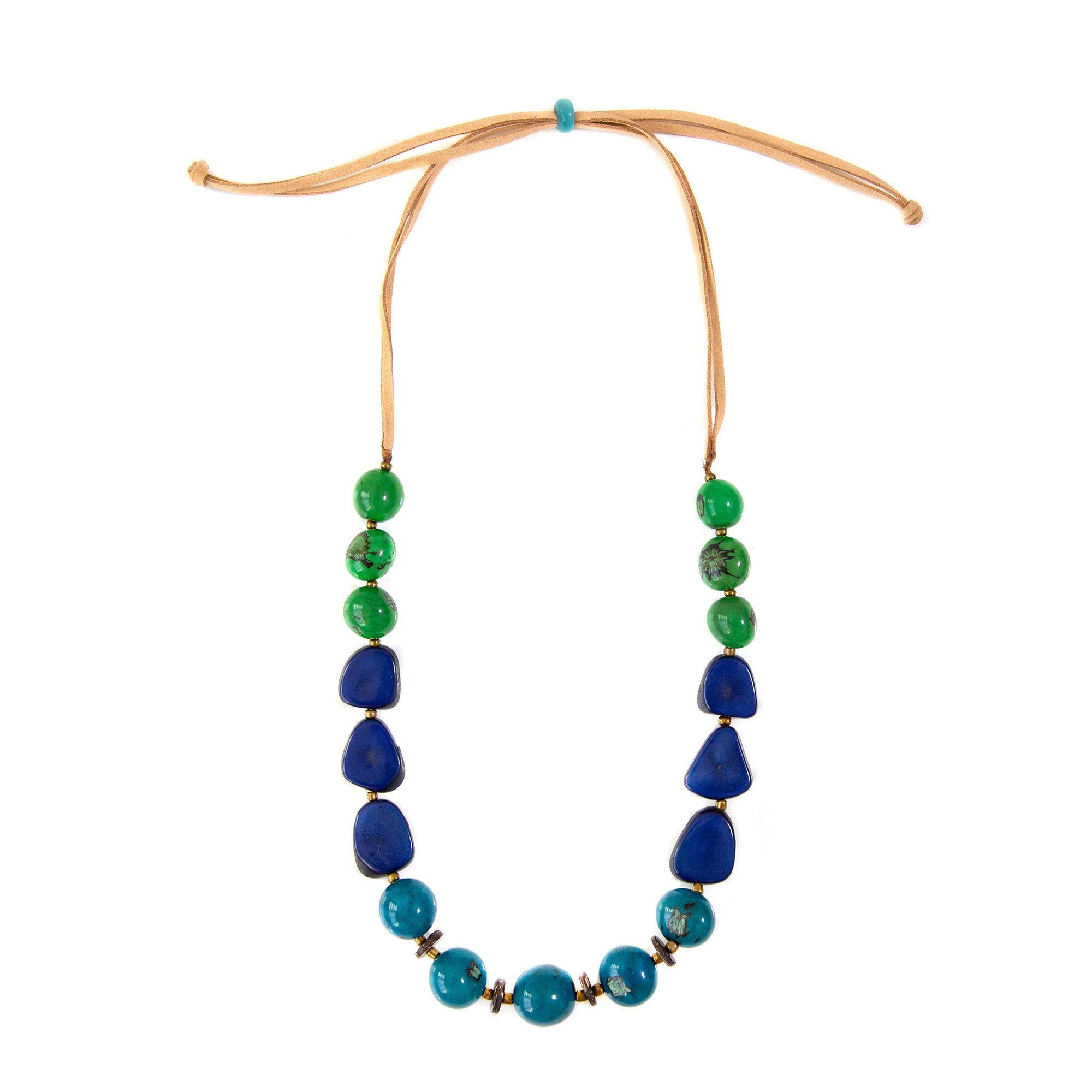 24 In. Organic Beads Adjustable Cord Necklace