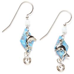 Patina Dolphin Earrings