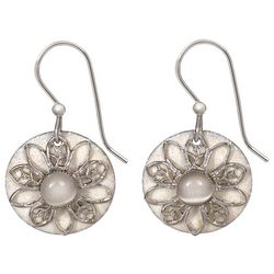 Silver Forest 1 In. Layered Filigree Dangle Earrings