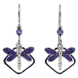 Layered Dragonfly Dangle Earrings