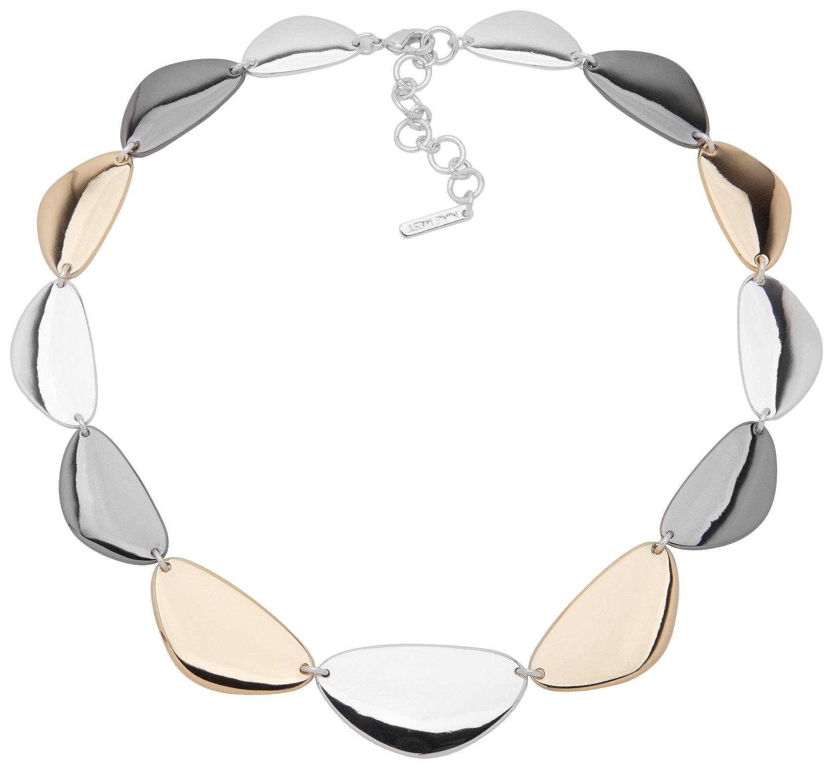 nine west tri tone necklace