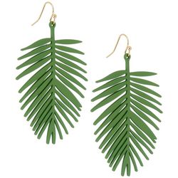Bay Studio Metal Palm Leaf Dangle Earrings