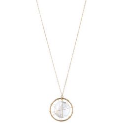 Bay Studio 32 In. Caged Crystal Pendant Chain Necklace