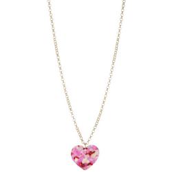 28 In. Resin Heart Chain Necklace