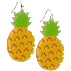 Bay Studio 2 In. Cutout Pineapple Dangle Earrings