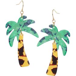 Bay Studio 3 In. Palm Tree Dangle Earrings