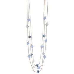 Bay Studio 3-Row 18 In. Beaded Illusion Necklace