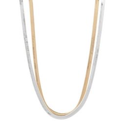 Bay Studio 2-Pc. Two Tone Snake Chain Necklace Set
