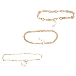 Bay Studio 3-Pc Chain Bracelet Set