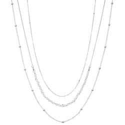 3-Row Bead Chain Layered Necklace