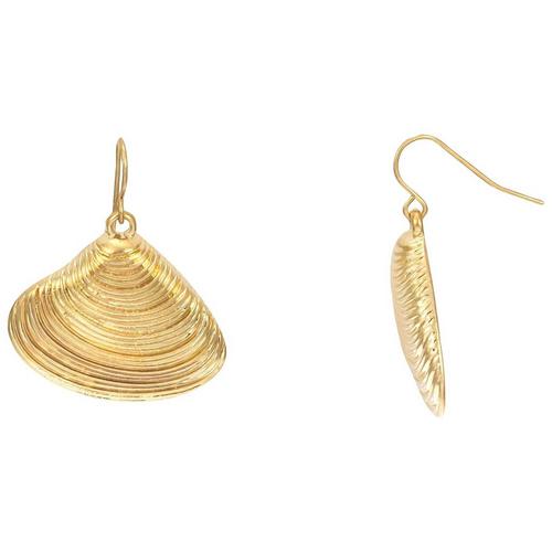 Bay Studio Goldtone Shell Drop Earrings