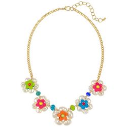 Bay Studio Flower Bead Chain Necklace With Extender
