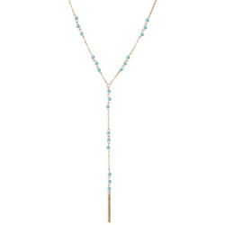 Bunulu 18 In. Beaded Chain With 6 In. Drop Y-Necklace