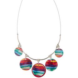 Bay Studio 18 In. Shell Disc Wire Illusion Necklace