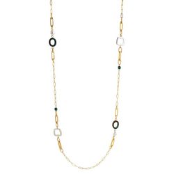 Bay Studio Patina Gold Silver Links 36 In. Necklace
