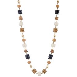 Bay Studio 18 In. Bead Chain Gold Tone Necklace