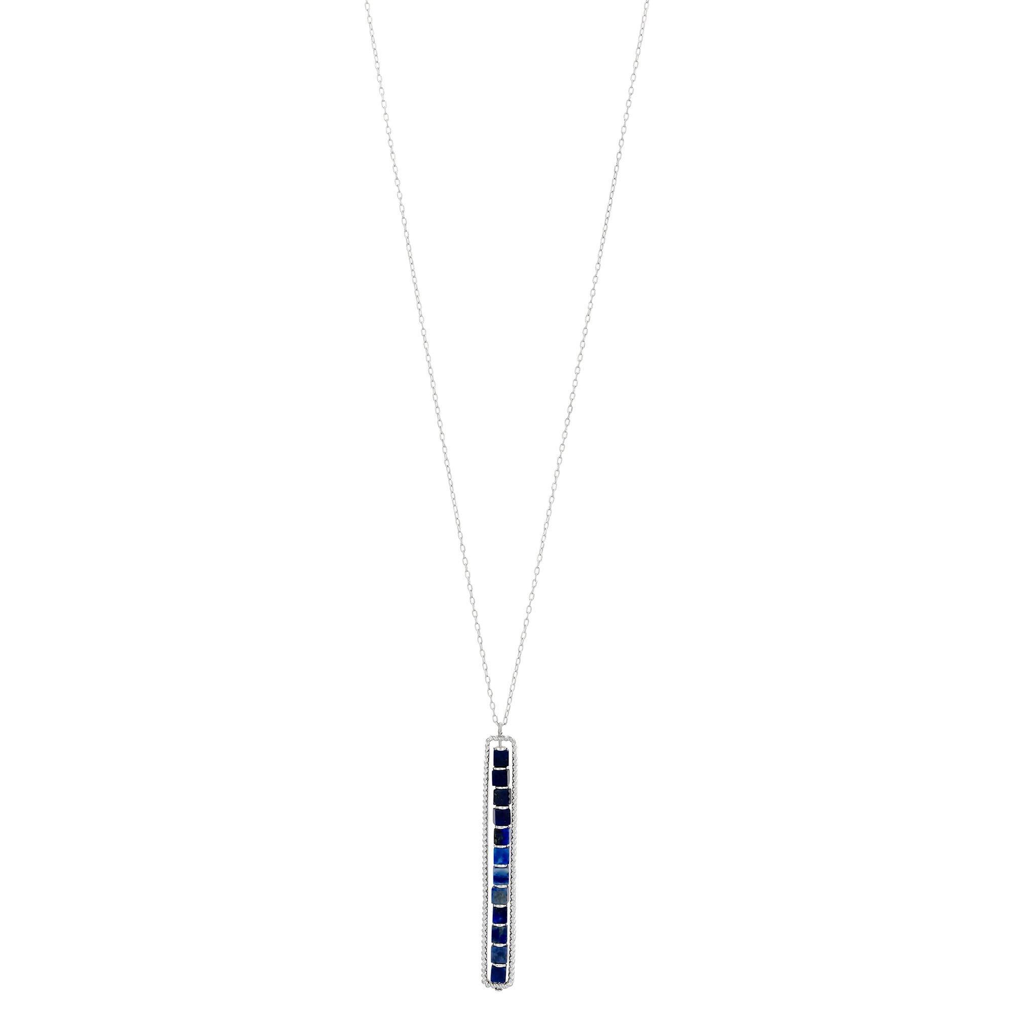 28 In. Beaded Pendant Chain Necklace