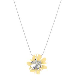 Bay Studio 19 In. Flower Pendant Coil Chain Necklace