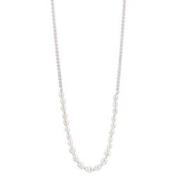 Bay Studio 34 In. Pearl Front Chain Necklace