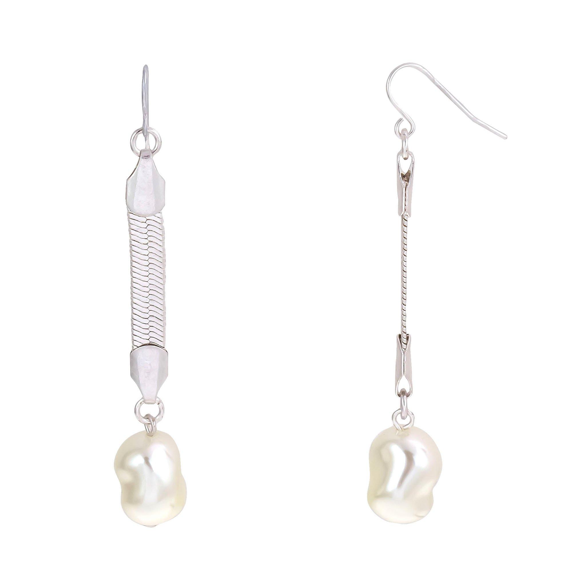Bay Studio 2 In. Pearl Chain Dangle Earrings