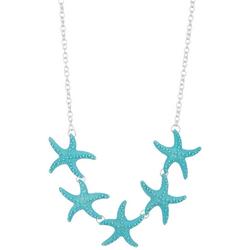 Enamel Starfish Frontal Necklace