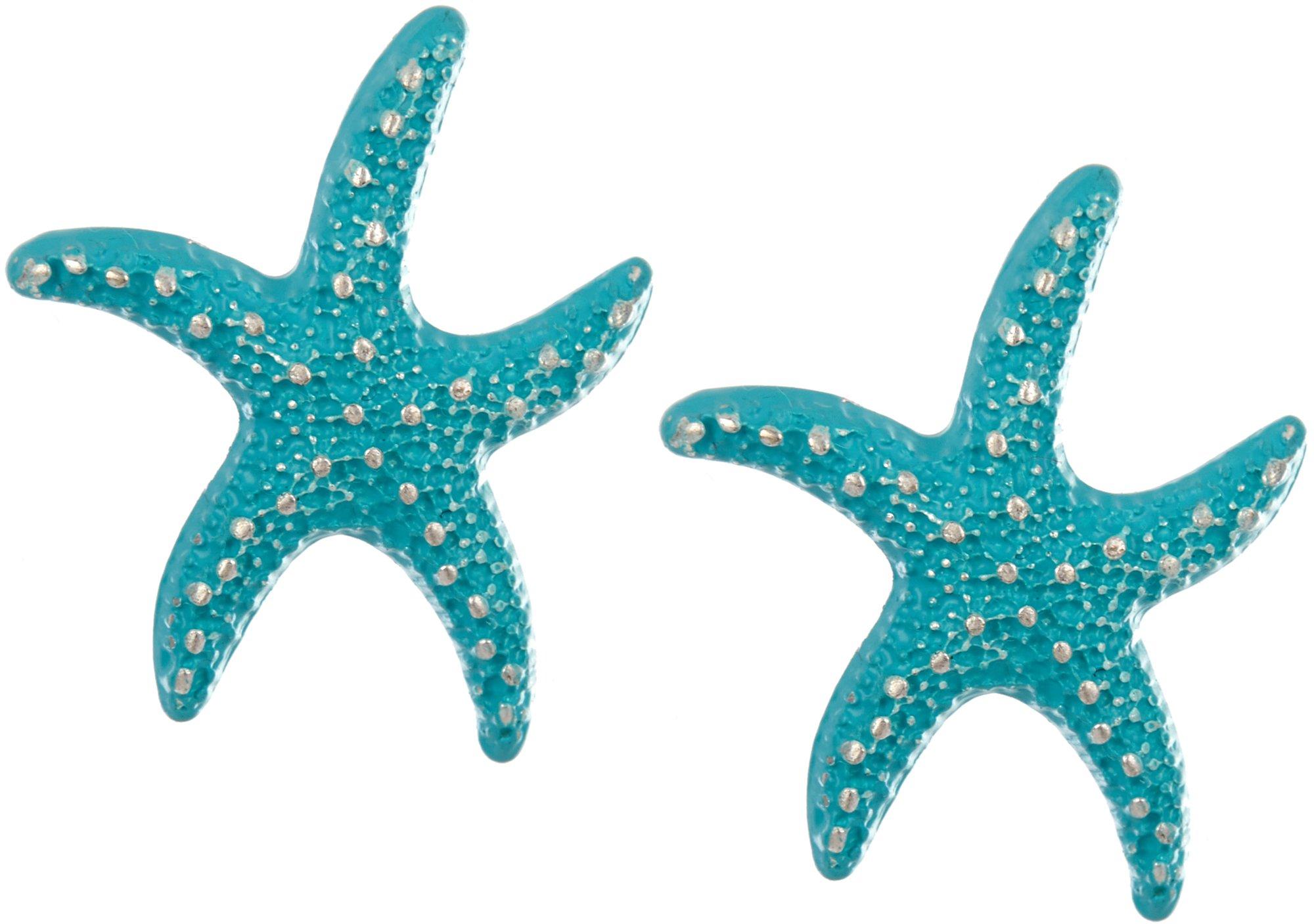 Bay Studio Enamel Starfish Stud Earrings